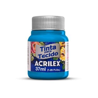 Imagem de Tinta Para Tecido 37ml Fosca - 568 Azul Cerúleo Acrilex