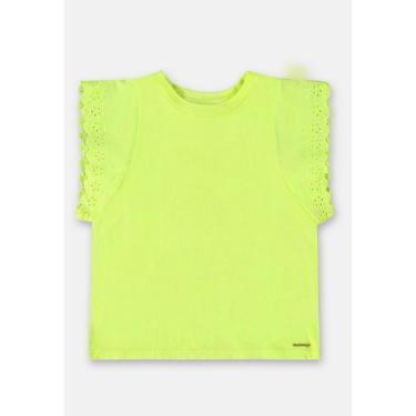 Imagem de Blusa Manga Curta Básica Infantil Up Baby, Amarelo, 2