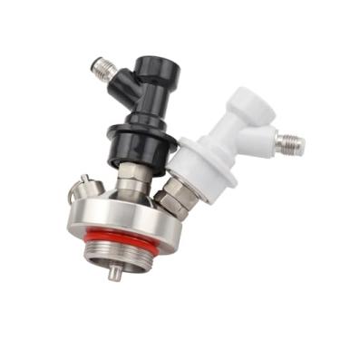 Imagem de Fabricação caseira de cerveja Stainless Steel Mini Keg Beer Spear Dispenser Tap With Ball lock and 50cm hose For 2L/ 3.6L/5L/10L Beer Keg Growler Home Brewing Acessórios para vinho