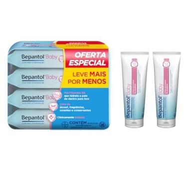 Imagem de Bepantol Baby Kit Pomada Assadura Bebe 240g e Lenço Umedecido Leve 4 Pague 3