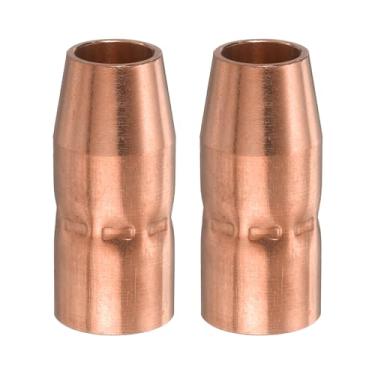 Imagem de HARFINGTON 2 peças de bocal de soldagem a gás 1/5.1 cm orifício cônico para pistola de solda de gás acessório de pistola de solda de cobre para pistolas de solda M10 / M100 / M15 / M150 Mig