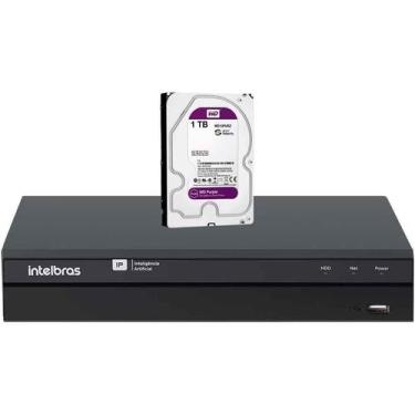 Imagem de Gravador De Vídeo Ip Nvr 16 Canais 4k Invd 1016 Intelbras 1tb Purple