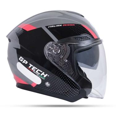 Imagem de Capacete Gp Tech Runner Aberto Rosa