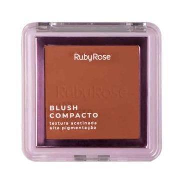 Imagem de Blush Compacto Alta Pigmentação HBF8611 Ruby Rose