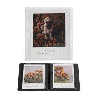 Imagem de GOLDBARLEY Pequeno álbum de fotos Polaroid para fotos instantâneas Polaroid Now, i-Type, 600 e SX-70, comporta 32 bolsos Fujifilm Instax Wide 400/300 filme quadrado.