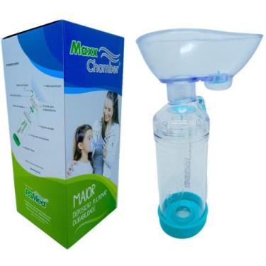 Imagem de Espaçador Respiratório Bombinha Asma Infantil Para Criançasom Dificuld