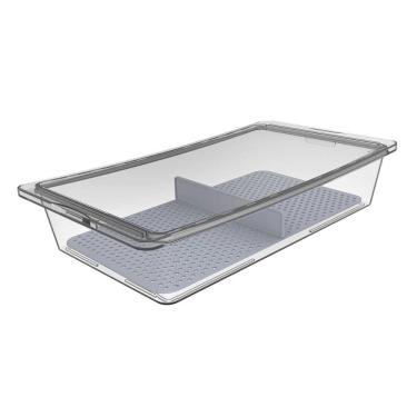 Imagem de Travessa Hermética Retangular com Tampa e Divisória 4,8L Frutas Legumes Verduras Crippa