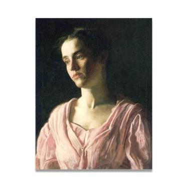 Imagem de Fan Skirt Andrew Wyeth Impressão em tela - Arte de realismo americano, aquarela e pintura de têmpera de ovo para decoração de casa 20 x 26 cm