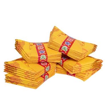 Imagem de Ancestral Money Joss Paper, lingote de papel de folha dourada/Yuan Bao, incenso para adoração ancestral, dia de varrer túmulos, festival da primavera, festival de fantasma faminto, oração por Buda