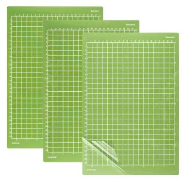Imagem de Tapete de corte de 21,6 x 30,5 cm para Cricut Joy Xtra (StandardGrip), 3 peças de tapetes de corte adesivos reutilizáveis de substituição para máquina de aderência padrão compatível com acessórios