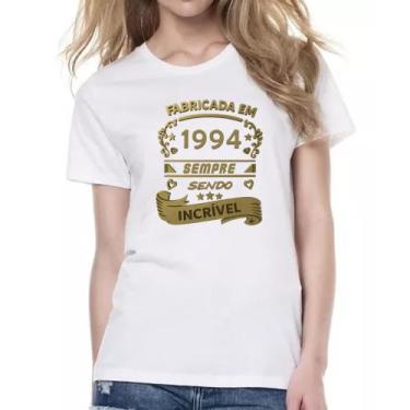 Imagem de Camiseta Baby Look Fabricada em 1994 sendo incrivel - Alearts, M