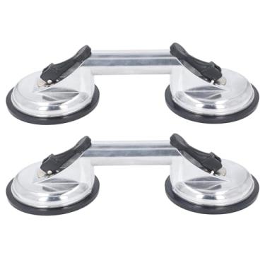 Imagem de Copos de Sucção Pesada Com Liga de Alumínio, Alça Dupla, Capacidade de Carga de 100 Kg, para Vidro, Telhas, Granito, Substituição de Pára -