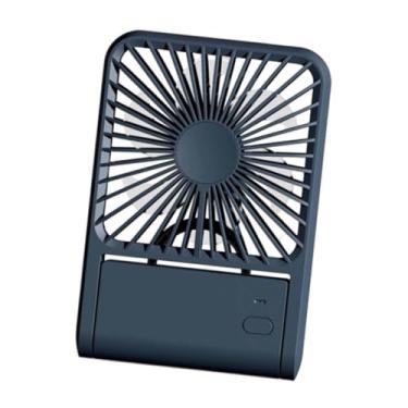 Imagem de IEUDNS Ventilador de mesa compacto de 3 velocidades, multifuncional, silencioso, pessoal, para mesa, interno, externo, casa, carro, quarto, Azul