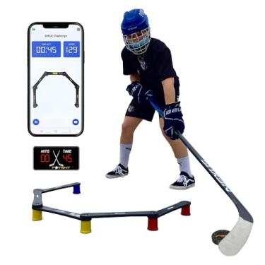 Imagem de Potent Hockey Digital Stickhandling Trainer V.2 - Treinador definitivo de manuseio de discos de hóquei para melhor desempenho de competição de habilidades de hóquei | Treinador de manuseio de vara
