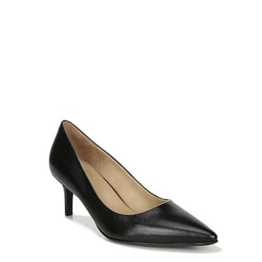 Imagem de Naturalizer Sapato stiletto feminino Everly bico fino salto baixo, Couro preto, 8.5 Narrow