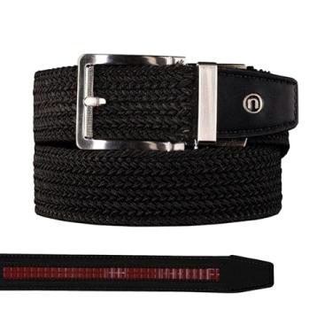 Imagem de Nexbelt Cinto de golfe masculino trançado com catraca – ajustável, ajuste elástico – para uso casual e golfe (cabe até 127 cm)