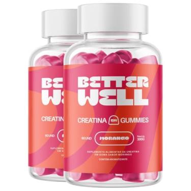 Imagem de Kit 2 Unidades Creatina em Gummies Better Well | 60 unidades Cada (60 doses) | 3g de creatina por porção | Sabor Morango Delicioso
