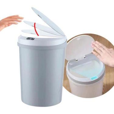 Imagem de Kit 2 Lixeiras Inteligentes 12 Litros Sensor Toque Vibração - Clio Pet