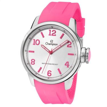 Imagem de Relógio Feminino Champion Esportivo Silicone Rosa CN29758H