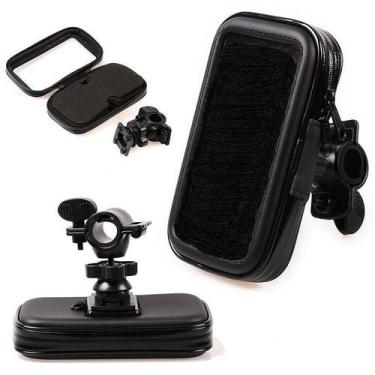 Imagem de Suporte Bolsa Capa Celular Gps Bicicleta Moto Prova D'agua - Universal