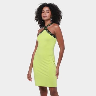 Imagem de Vestido Colcci Curto Alças Cruzadas, Verde claro, G