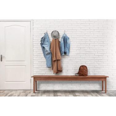 Imagem de Banco de Madeira 4 Lugares para Área Externa Bertioga Meu Móvel de Madeira - Jatobá