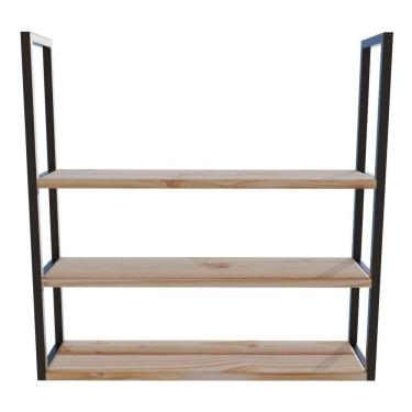Imagem de Suporte Preto Moderno Flutuante Para Home 80x20cm