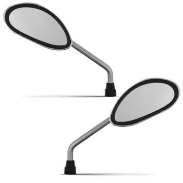 Imagem de Espelho Retrovisor Cromo Forte Esportivo Monaco (Par), CROMADO, PAR