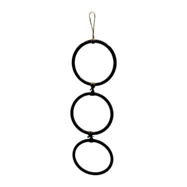 Imagem de Baoblaze Anéis de enriquecimento para escalada de cobras Brinquedo de enriquecimento para cobras de milho Fácil instalação Decoração de habitat Acessórios para, Preto