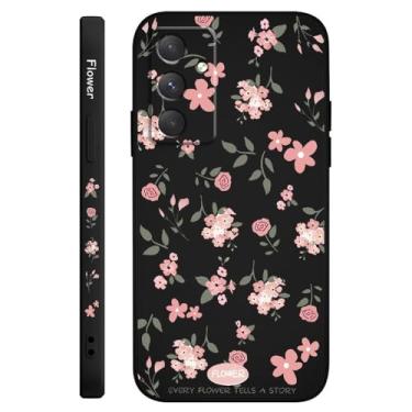 Imagem de Capa de celular com aroma floral para Samsung Galaxy A55 A35 A25 A56 A36 A26 A16 A15 A06 A05 A05S A54 A34 A24 A14 A04 A04S A04E 4G 5G, preta, para A15 4G