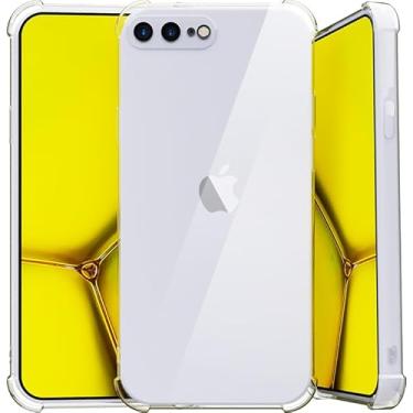 Imagem de Capa Protetora Compatível_Apple iPhone 7/8 PLUS TPU Flexível Transparente com Proteção para Câmera