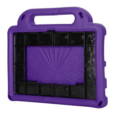 Imagem de Domary Caixa de Tampa à Prova de Choque Tablet Stand Slave Tablet Caso para Fire HD 8/8 Mais 2020 Crianças Amigas (Roxo)
