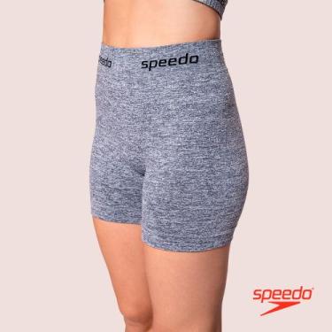 Imagem de Shorts Feminino Speedo Treino Canelado Com Elastano, Mescla, G