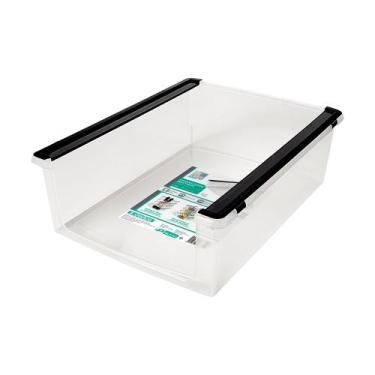 Imagem de Cesto Organizador Plástico Multiuso Empilhável Cristal My Closet Orden