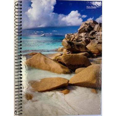 Imagem de Caderno Pauta Branca universitário new espiral 96 folhas