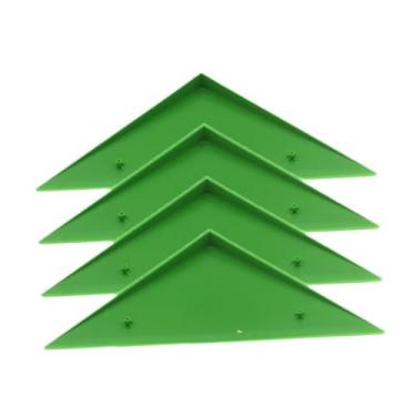 Imagem de Aymzbd Protetor de canto de mesa de pebolim com 4 peças, triângulo resistente para proteção de canto de mesa de futebol de para a maioria mesas, Verde