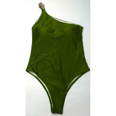 Imagem de Maiô body ombro único com bojo alça única corrente forrado - Tropicana