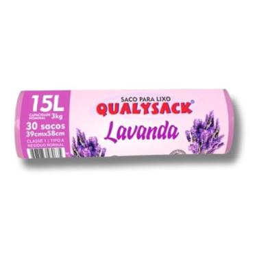 Imagem de Saco de Lixo 15 Litros Perfumado Lavanda 30un Banheiro Cozinha Anti Odores e Insetos (3)