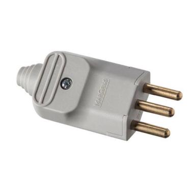Imagem de Pino extenção macho cinza 2p+t ou 2p 20a kit 3 pçs margirius