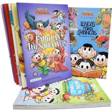 Imagem de Kit 8 Livros Turma da Monica Lendas Folclore Fábulas Contos por Mauric