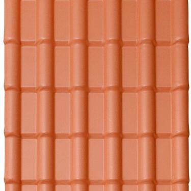 Imagem de Kit com 10 Telhas Pvc Colonial 3,30m X 0,88m X 1,7mm 6 Ondas com Kit Fixação Lux Telhas Ceramica