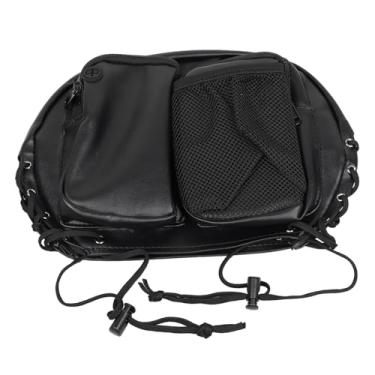 Imagem de SHMTOOL Bolsa organizadora preta para motociclista para motociclista, bolsa organizadora para Harley Touring Electra Glide Street Glide CVO Road Glide Limited Tri Glide Softail Dyna