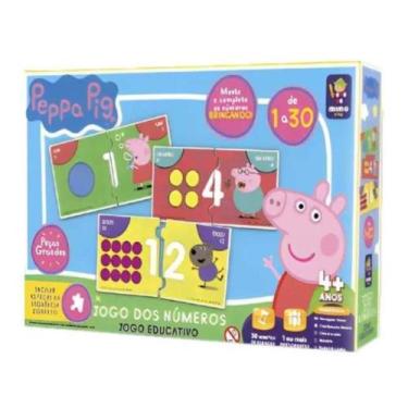 Imagem de Brinquedo Jogo Educativo Números 1 a 30 Aprendendo a Contar Peppa Pig 