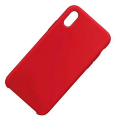 Imagem de Capa Capinha Para iPhone Xr Vermelha Aveludada