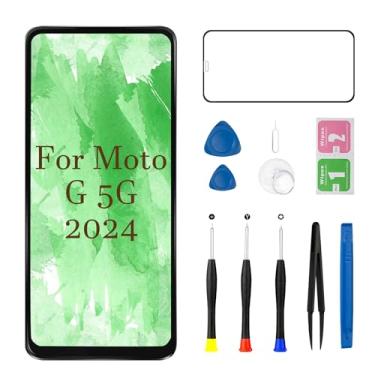 Imagem de Tela LCD de substituição para Motorola G 5G 2024 16.8 cm XT2417 XT2417-1 XT2417D Display Digitalizador Touch Assembly com moldura e ferramentas de reparo