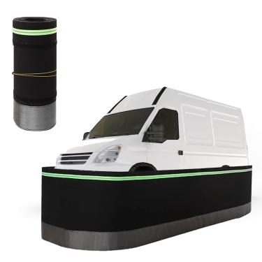 Imagem de Esamploe Material para trailer, rodapé de casa móvel com malha de ferro inferior, painéis de rodapé para casa móvel de 140 x 7 m, rodapé para exterior de casa móvel, rodapé para jardim e quintal