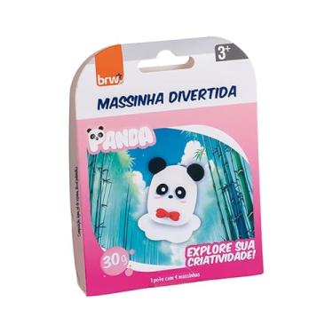 Imagem de BRW Massa de Modelar Divertida 4 Cores 30g Panda