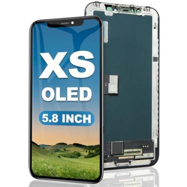 Imagem de EFAITHFIX Tela de substituição para iPhone XS OLED [NÃO LCD] Tela de 5,8 polegadas Full HD digitalizador 3D Touch Screen Frame Assembly para (Modelo A1920, A2097, A2098, A2099, A2100) com adesivo à