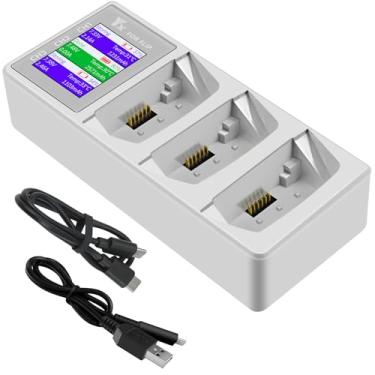 Imagem de LYONGTECH 65W LCD Parallel Battery Charger with Storage Charge for DJI Flip Drone,Display Two-Way 3 Batteries Charging Hub Accessories