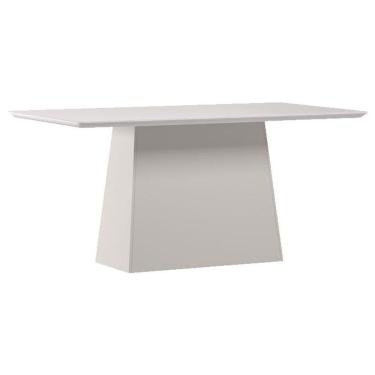 Imagem de Mesa De Jantar 160 Cm Barbara Com Vidro Off White – New Ceval